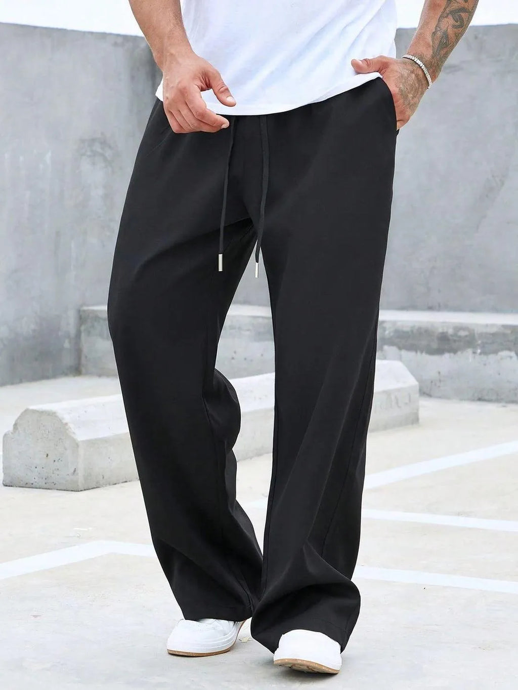 Men's Micro Plain Trouser in Baggy style